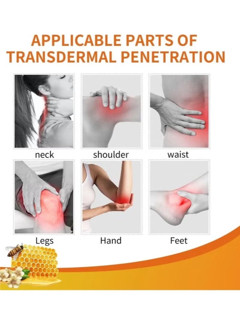 سوميفون مرهم لتخفيف آلام الغضروف المفصلي - تخفيف آلام الرقبة والكتفين والظهر والوركين والمفاصل والعضلات والركبتين والقدمين، كريم تخفيف آلام العضلات، رذاذ تخفيف الألم 1 كريم سم النحل كريم سم النحل للمفاصل سم النحل مرهم زهرة العطاس مرهم سم النحل بخاخ للركب كريم الالم كريم الم الظهر رذاذ سم النحل مرهم لالم اليد مرهم سم النحل للمفاصل - Image 2